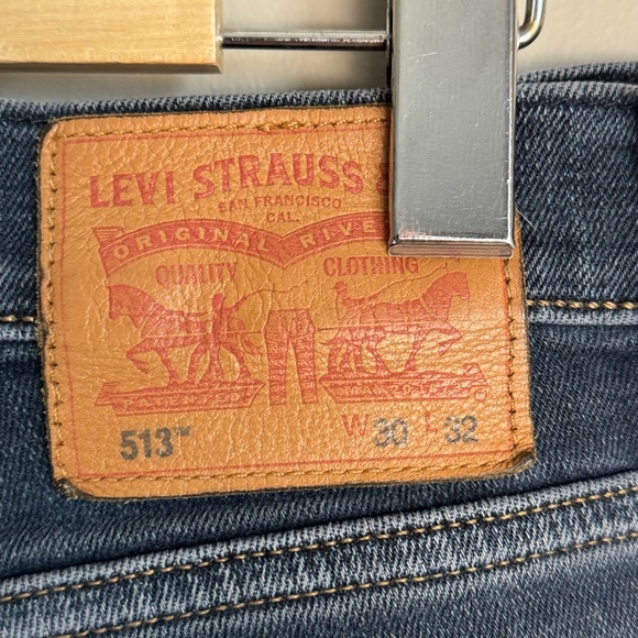 Levi's 513 Men's *Well Worn*  Straight Leg Jeans 30x32 Cowboy Western Denim - Picture 5 of 16